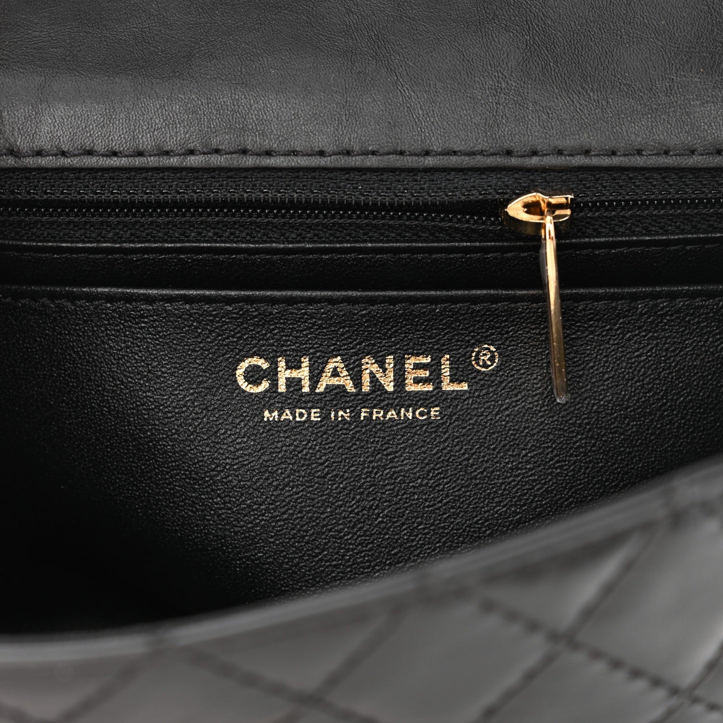 Aged Calfskin Quilted 2.55 Reissue Mini Flap Black