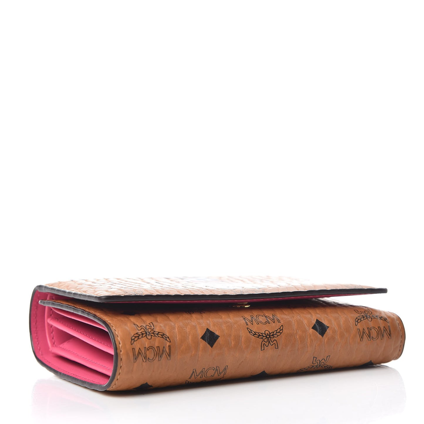 Visetos Rabbit Three-Fold Flap Wallet Cognac