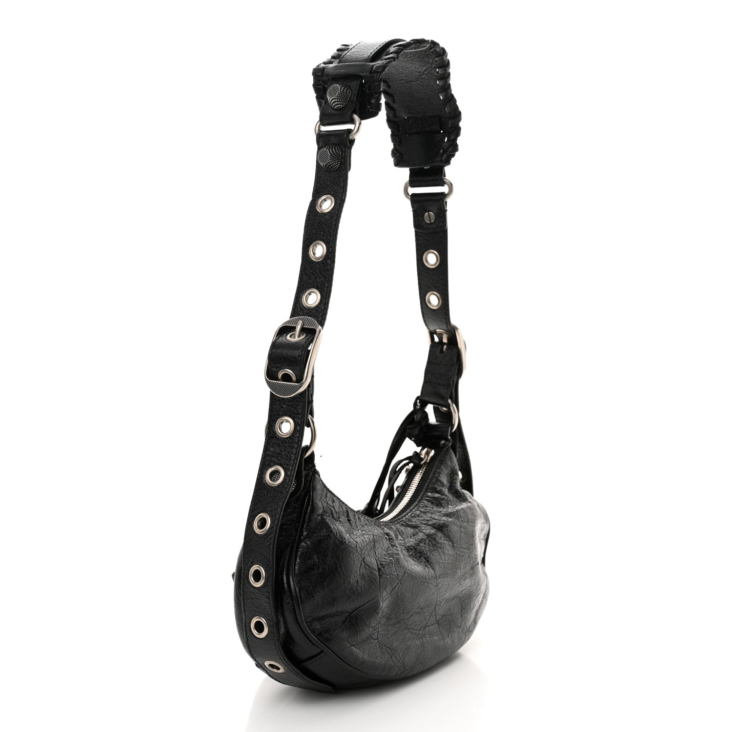 Balenciaga Agneau Arena Le Cagole Shoulder Bag XS Black 4 of 14