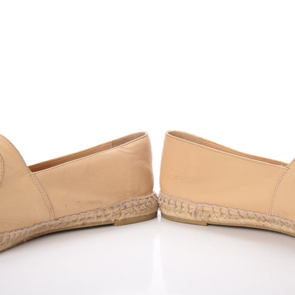 Chanel Lambskin CC Espadrilles 41 Beige Black 17 of 21