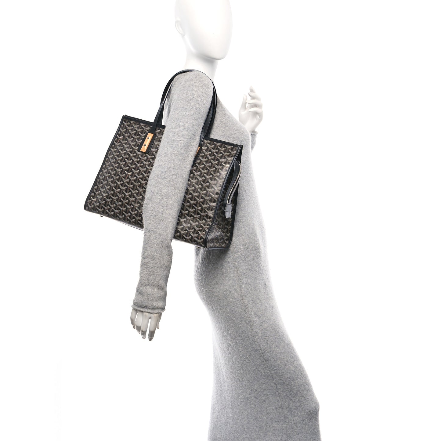 Goyardine Marquises Tote Black