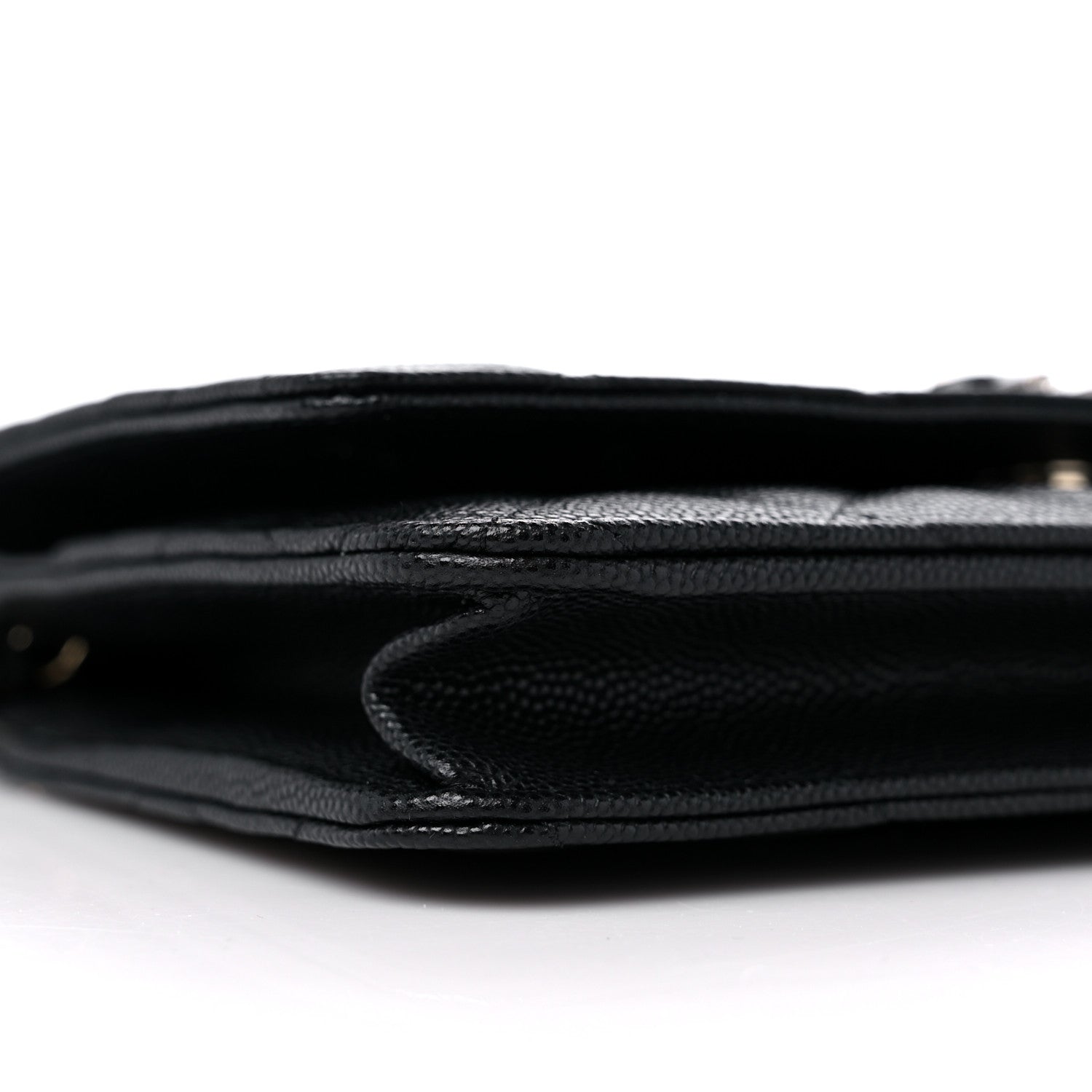 Chanel Caviar Quilted Crystal Enamel CC Wallet On Chain WOC Black 9 of 10