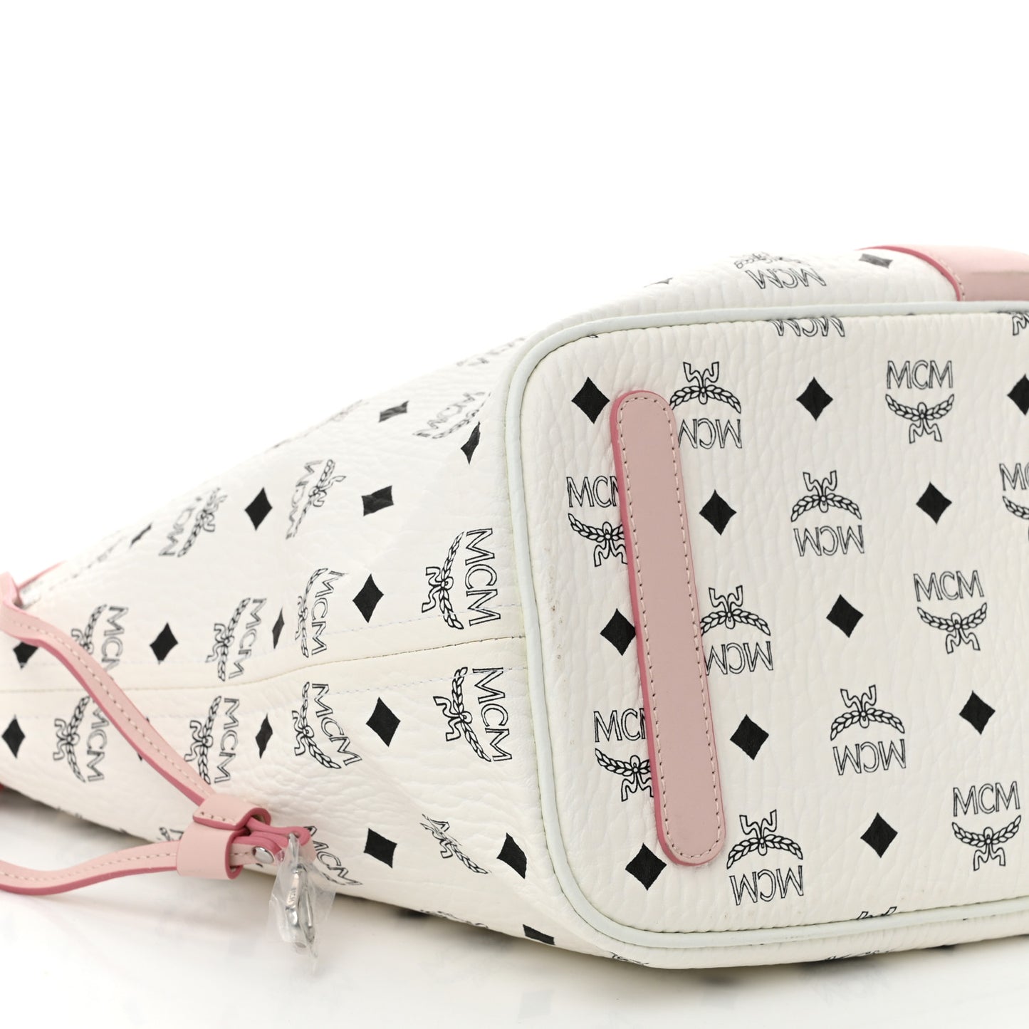Visetos Medium Liz Reversible Shopper Tote White Soft Pink
