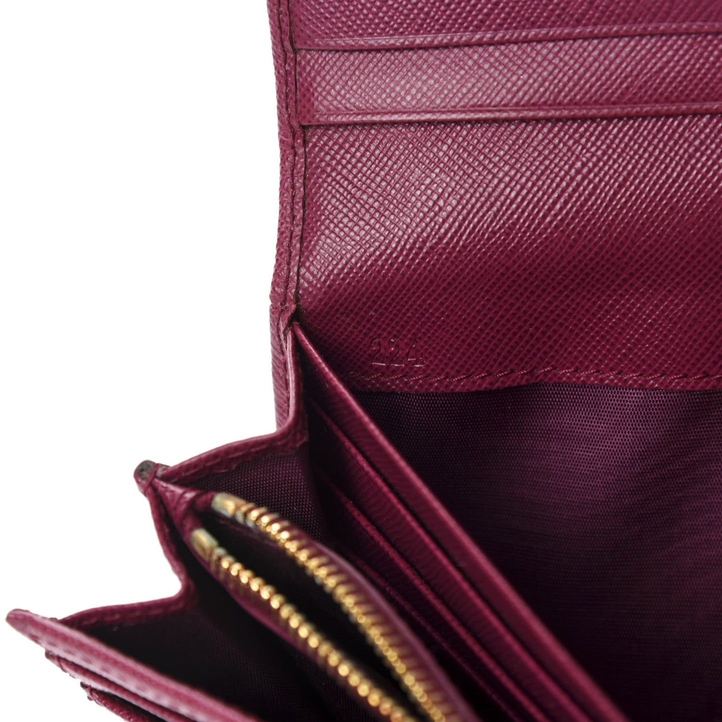 Saffiano Metal Continental Flap Wallet Ametista