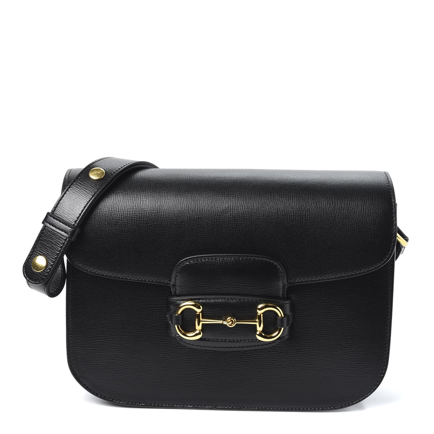 Gucci Azalea Calfskin Horsebit 1955 Shoulder Bag Black 1 of 10