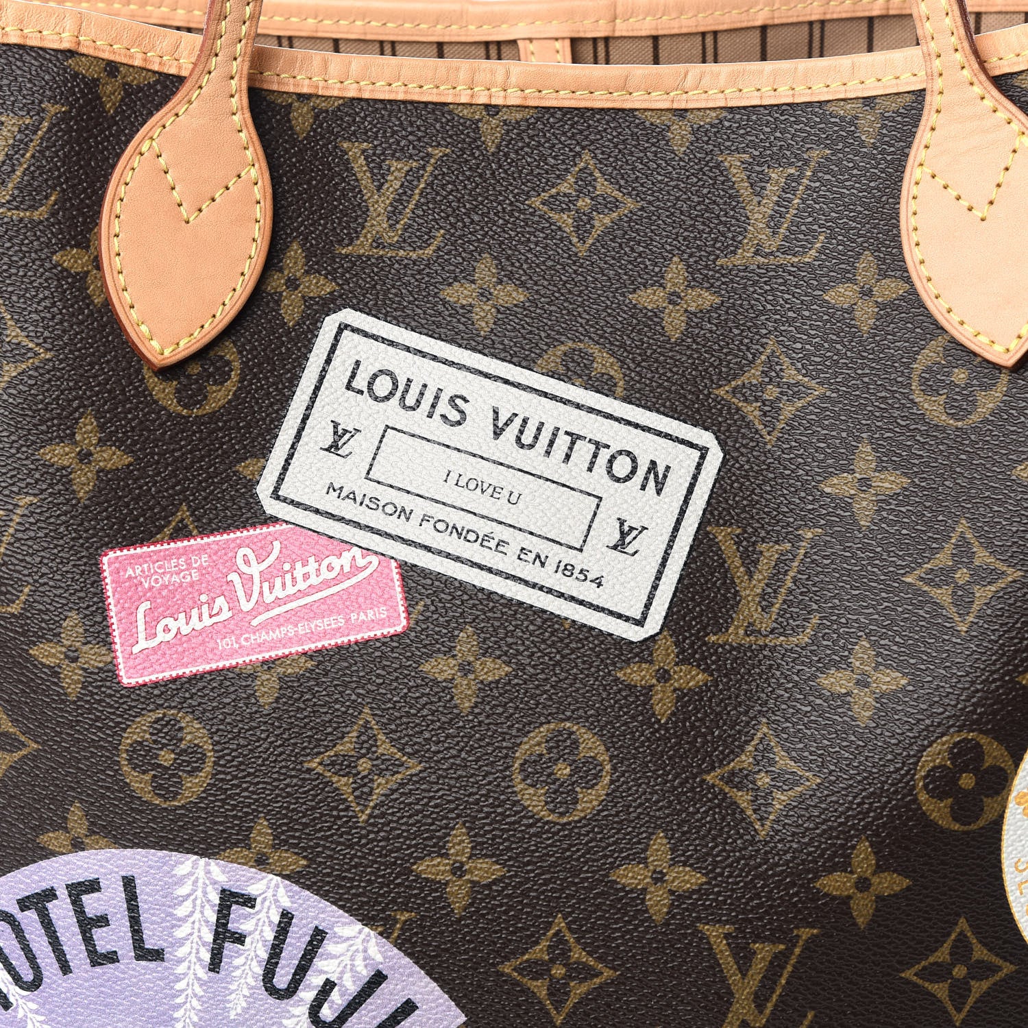 Louis Vuitton Monogram My World Tour Neverfull MM 11 of 12
