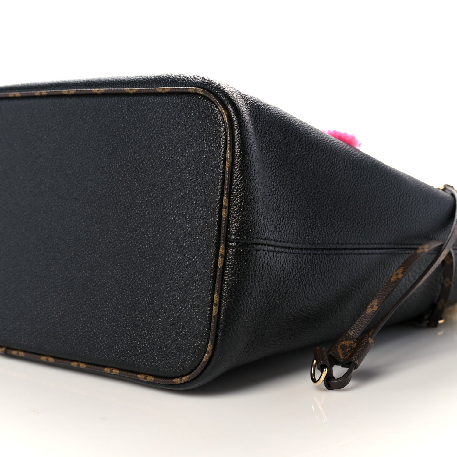 Louis Vuitton Calfskin Monogram Teddy Neverfull MM Black 9 of 9