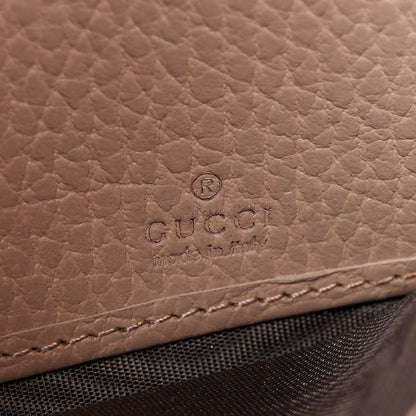 Gucci Dollar Calfskin GG Supreme Monogram GG Marmont Continental Wallet Old Rose Beige Ebony 6 of 8
