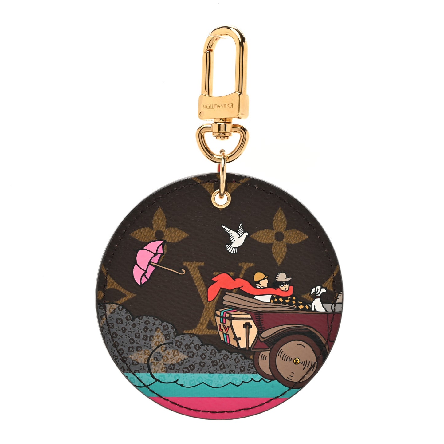 Monogram 2015 Christmas Animation Bag Charm Key Ring