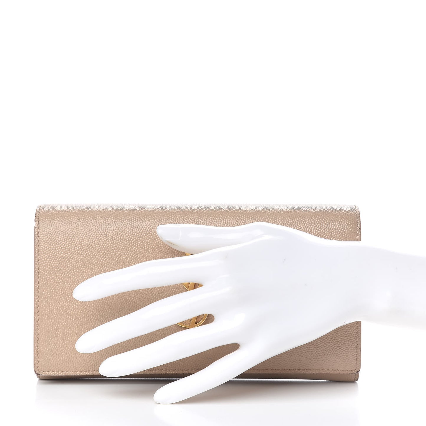 Grain De Poudre Classic Monogram Cassandre Wallet Nude Powder