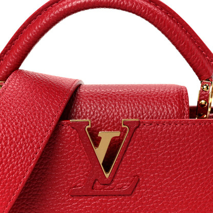 Louis Vuitton Taurillon Mini Capucines Scarlet 6 of 8