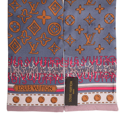 Louis Vuitton Silk Monogram Map Bandeau Quetsche 3 of 4
