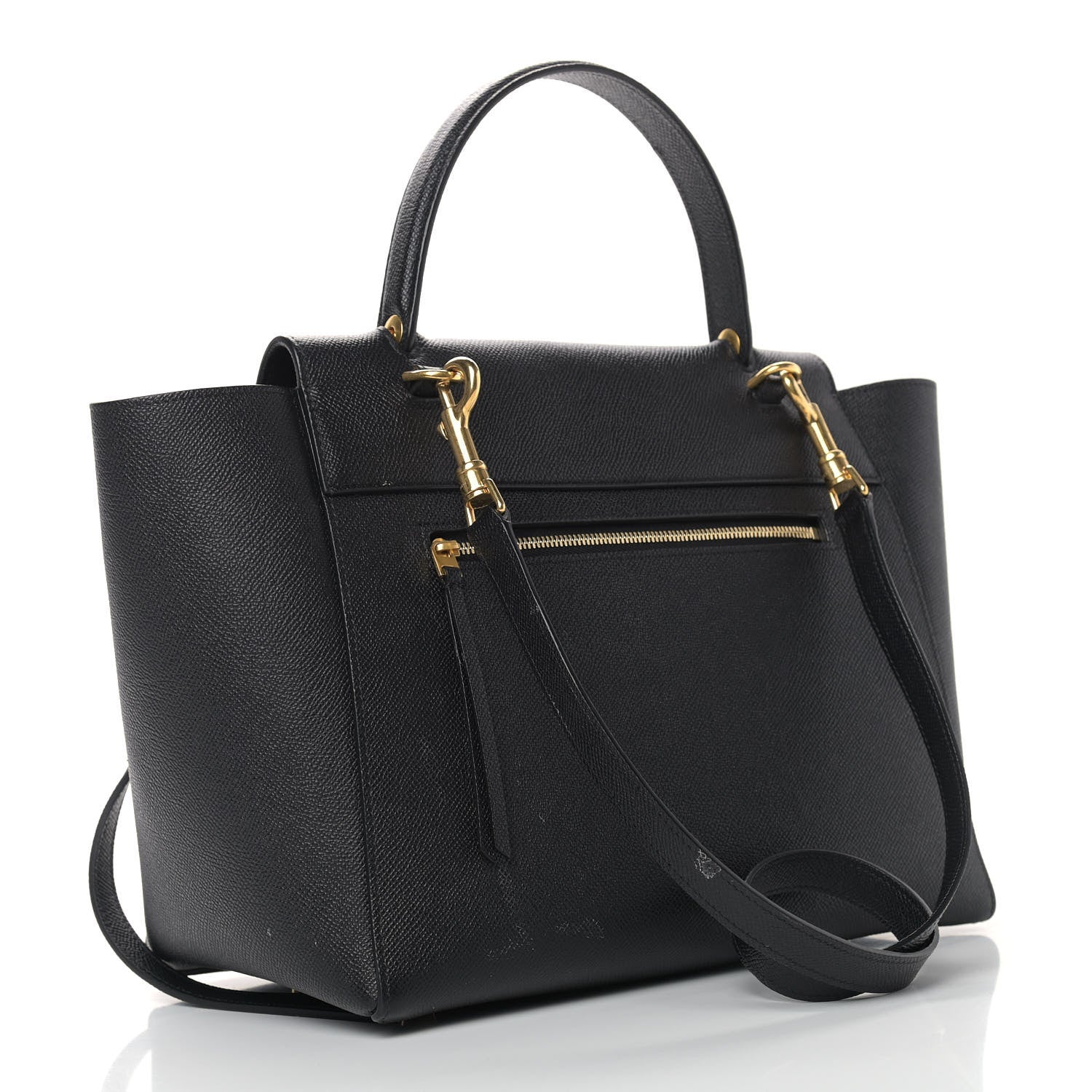 Celine Grained Calfskin Mini Belt Bag Black 2 of 14