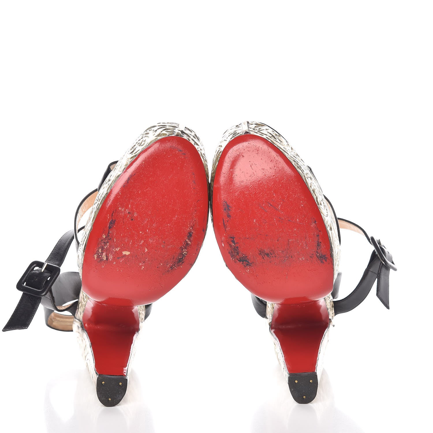 Christian Louboutin Nappa Metal 150 Platform Sandal 41 Black 7 of 19