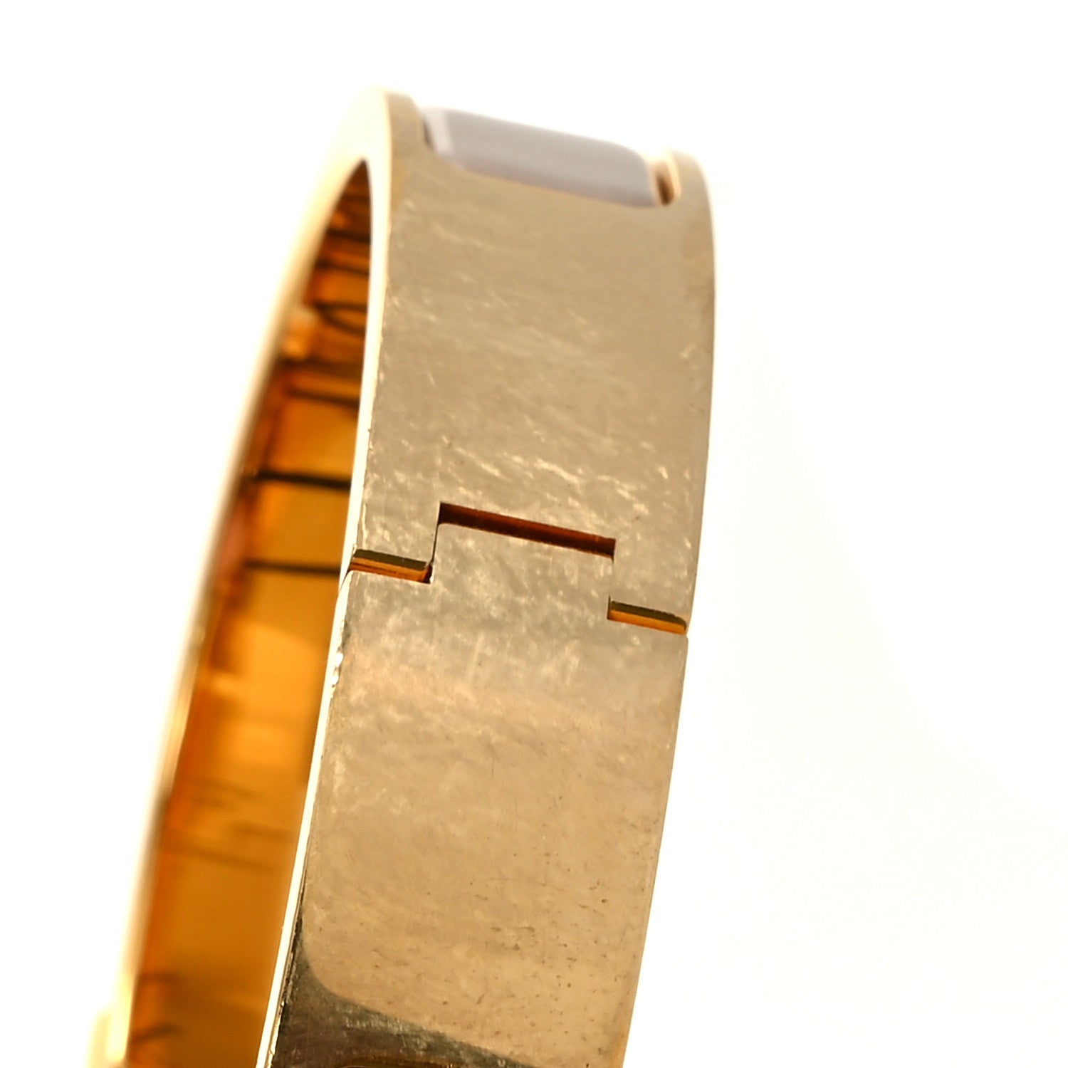 Hermes Enamel Narrow Clic Clac H Bracelet PM Marron Glace 5 of 5