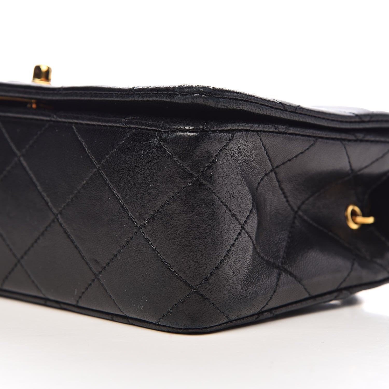Chanel Lambskin Quilted Small Single Flap Bag Black 12 of 14