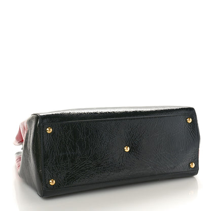 Fendi Patent Regular 2Jours Tote Black Red Milk 4 of 10