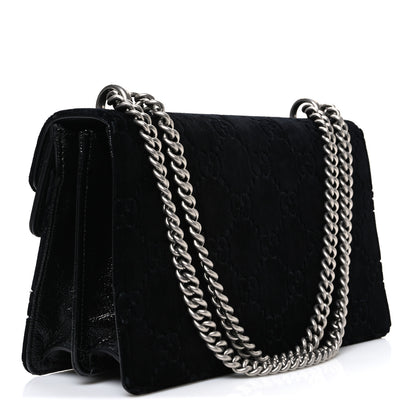 Gucci Velvet GG Monogram Small Dionysus Shoulder Bag Black 3 of 10