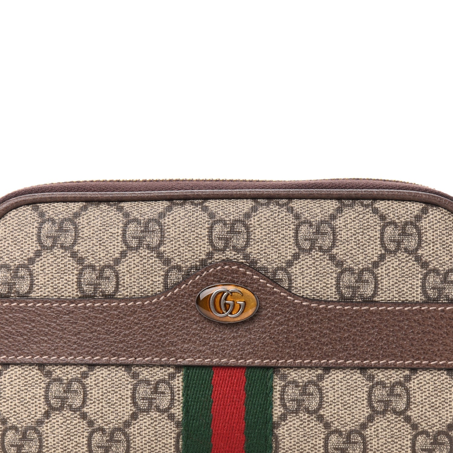 Gucci GG Supreme Monogram Ophidia Belted iPhone Case 85 34 Dark Brown 10 of 11