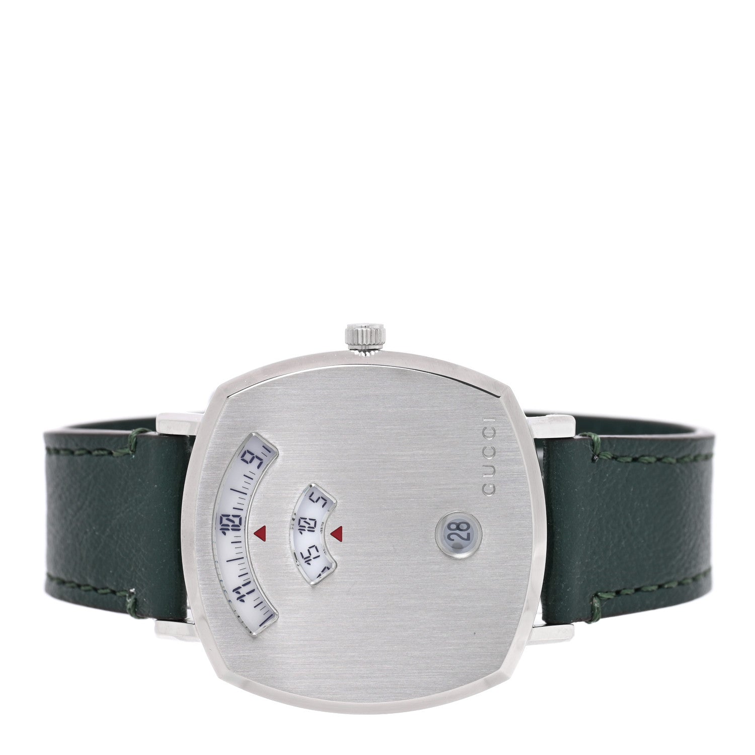 Gucci Stainless Steel Calfskin 35mm Grip Quartz Watch Green 2 of 5