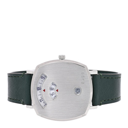 Gucci Stainless Steel Calfskin 35mm Grip Quartz Watch Green 2 of 5