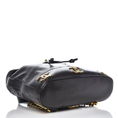 Chanel Lambskin CC Backpack Black 4 of 10