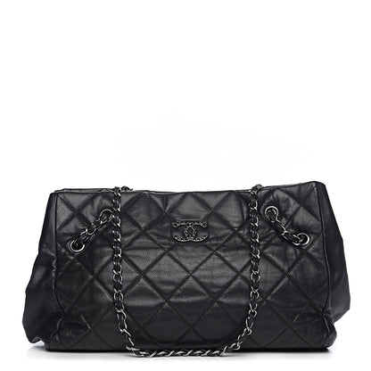 Chanel Soft Caviar Quilted Large Cells Tote Black 1 of 9