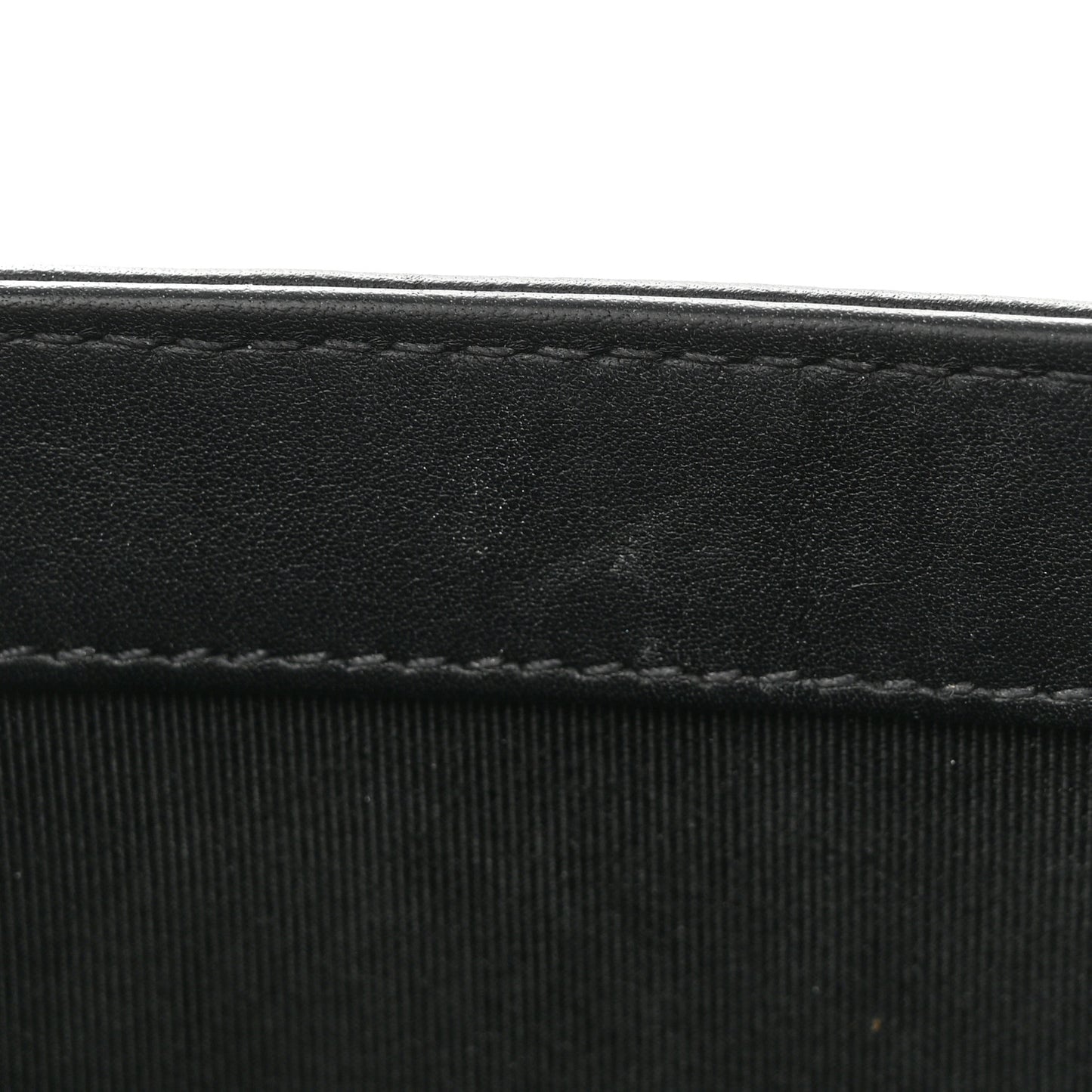 Calfskin Quilted Small Boy Flap Black
