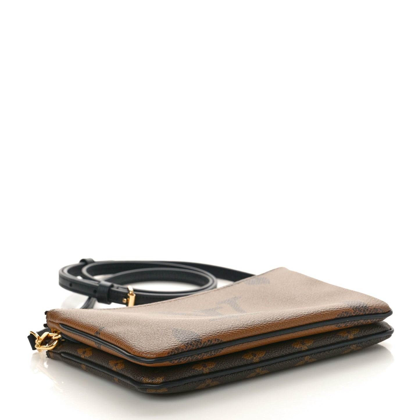 Reverse Monogram Giant Double Zip Pochette