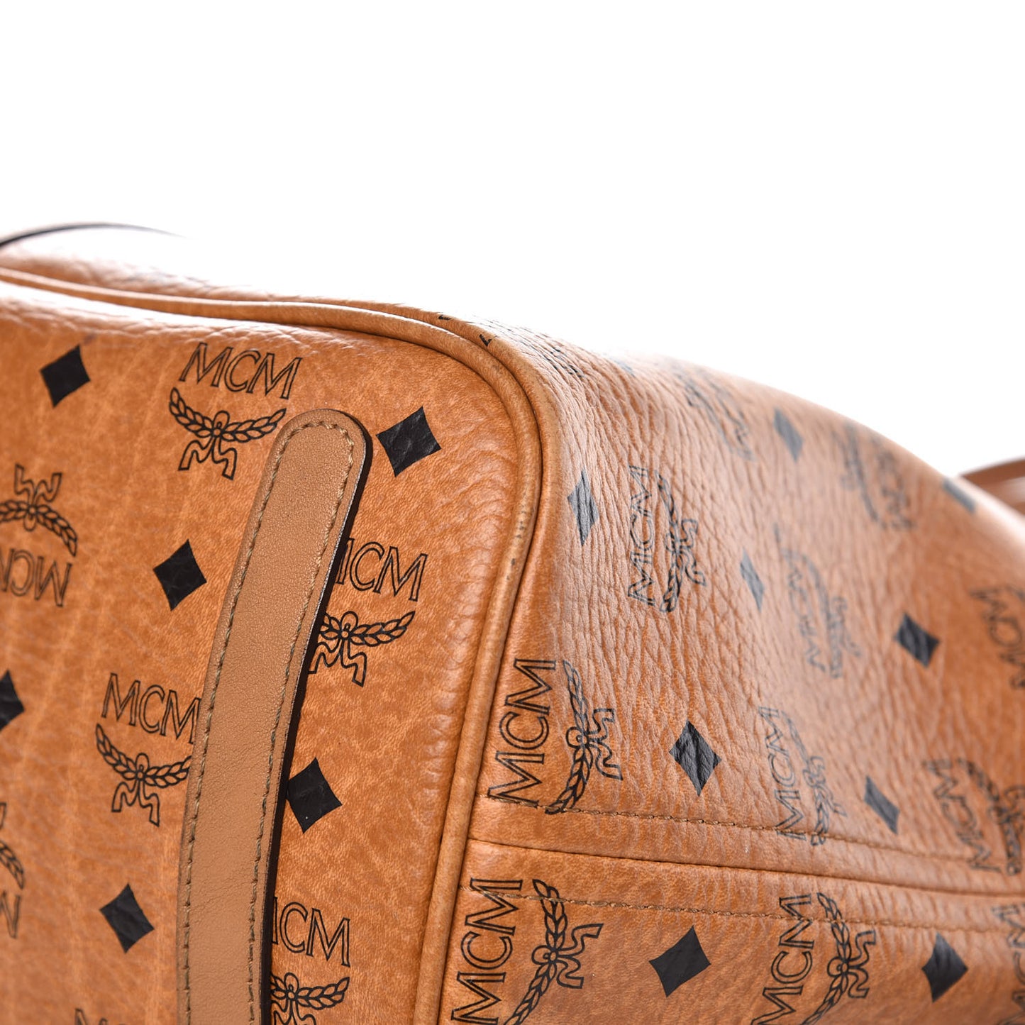 Visetos Medium Liz Reversible Shopper Tote Cognac