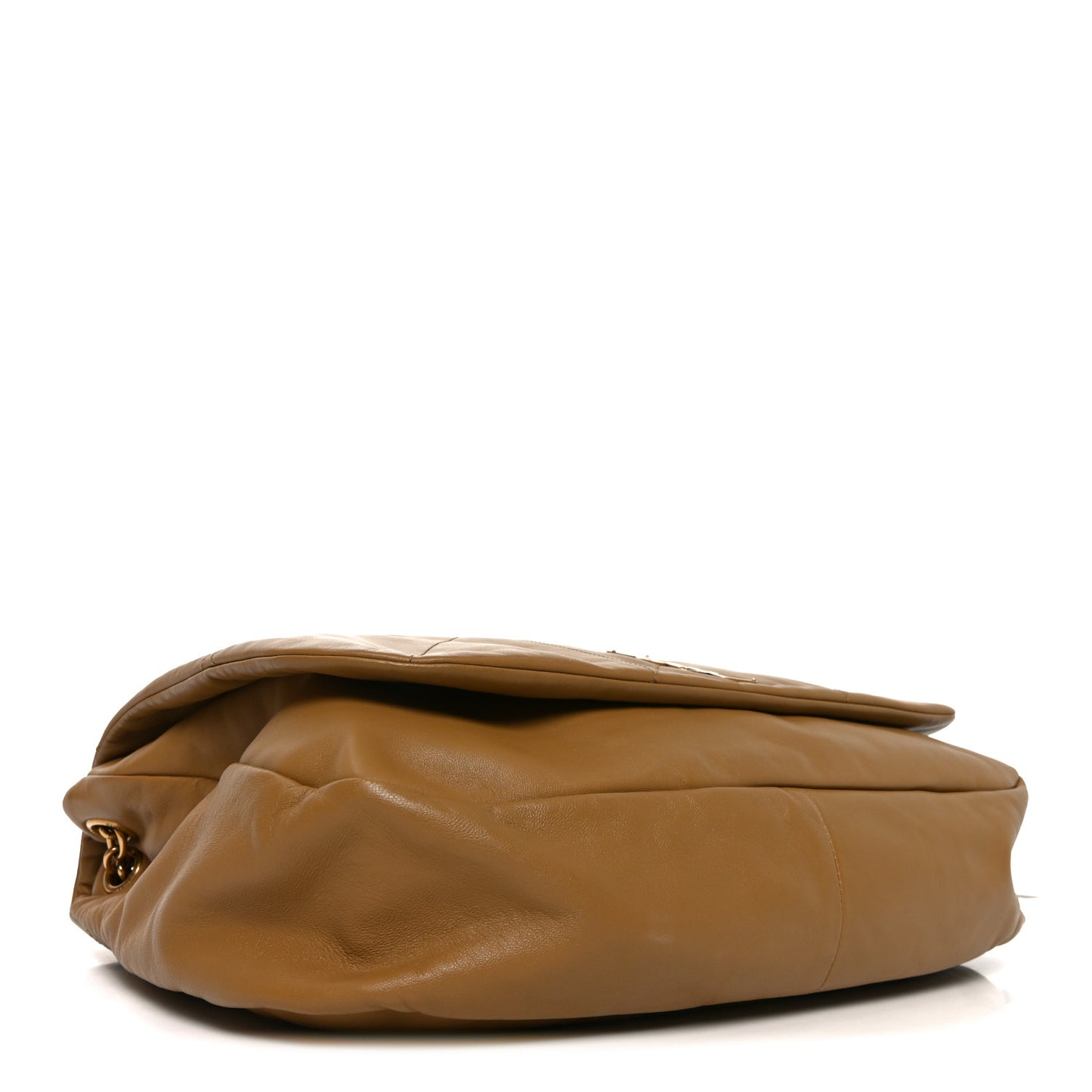 Lambskin Matelasse Monogram Large Jamie 4.3 Tabac Brown