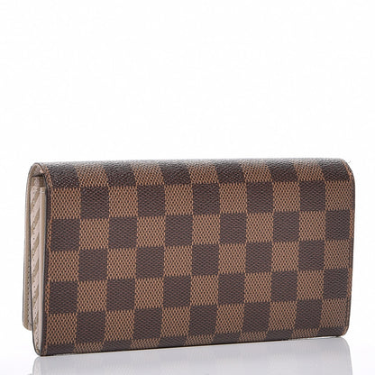 Louis Vuitton Damier Ebene Trunks and Locks Sarah Wallet 4 of 7