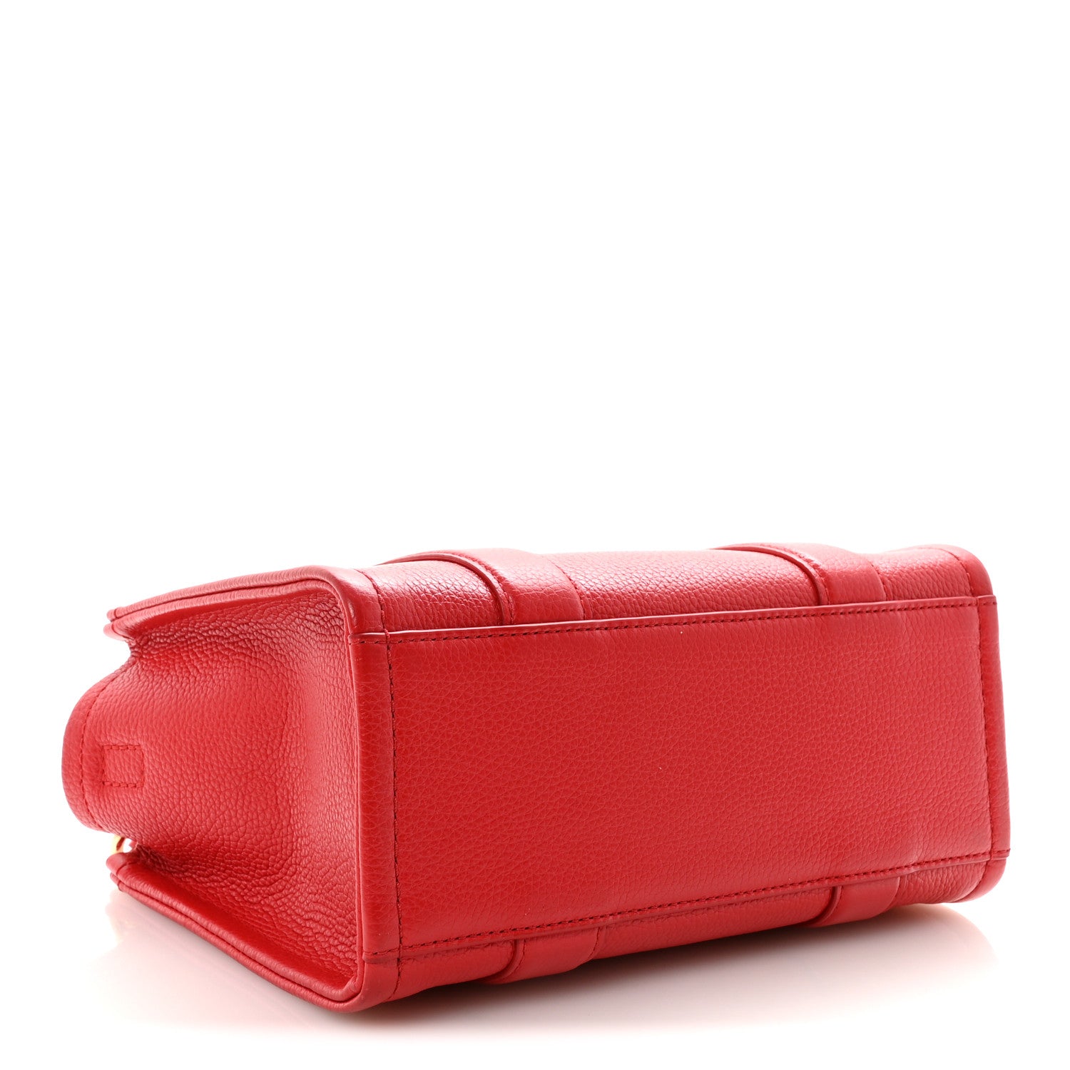 Marc Jacobs Grained Calfskin Small The Tote Bag True Red 4 of 9