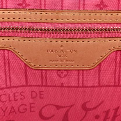 Louis Vuitton Monogram Roses Neverfull MM 6 of 13