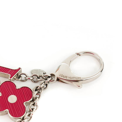 Louis Vuitton Fleur d Epi Bag Charm Fuchsia 3 of 5