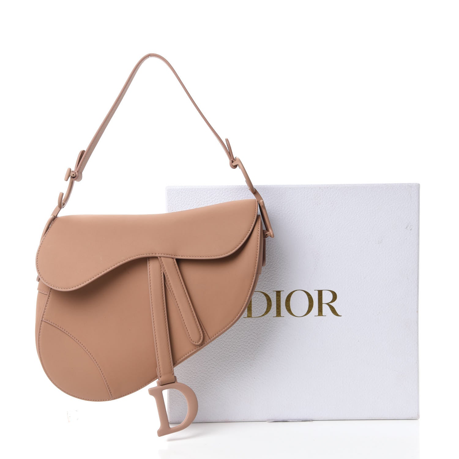 Christian Dior Ultra Matte Calfskin Saddle Bag Blush 11 of 11