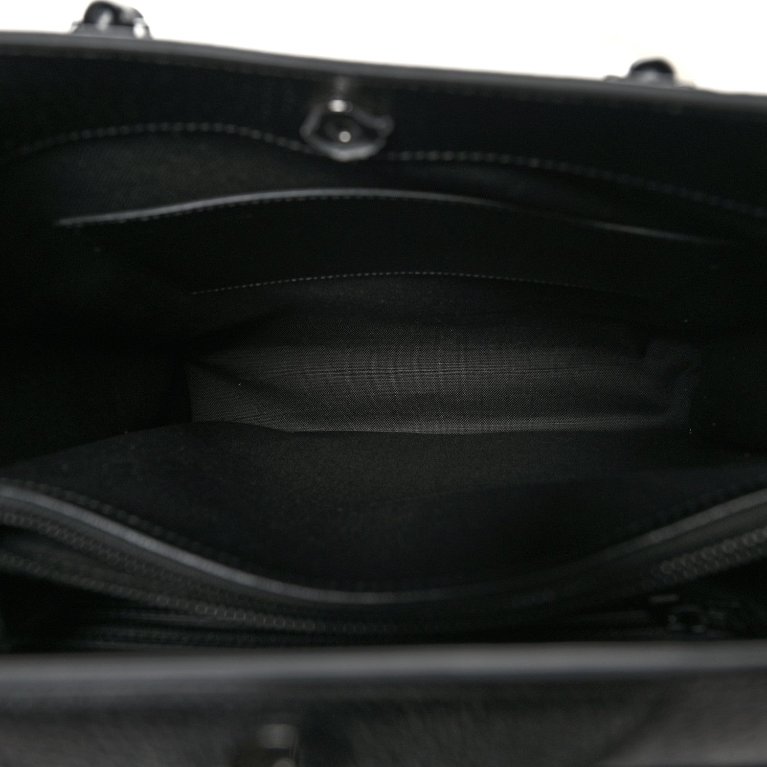 Gucci Textured Dollar Calfskin Web Monochrome Large Diana Tote Bag Black 5 of 11