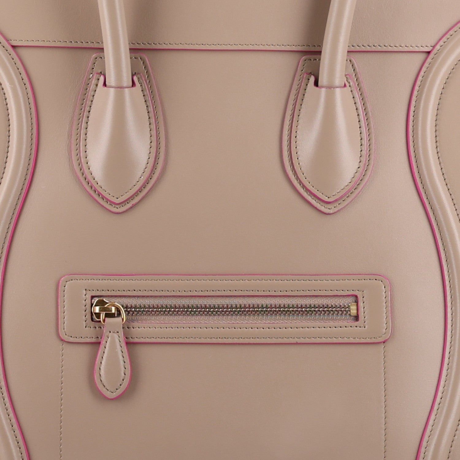 Celine Palmelato Calfskin Mini Luggage Beige 8 of 10