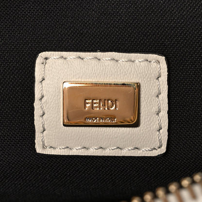 Fendi Vitello King Logo Embossed Medium Flat Pouch Camelia 7 of 8