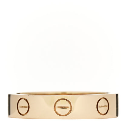 Cartier 18K Yellow Gold Diamond 4mm LOVE Wedding Band Ring 48 4.5 3 of 4