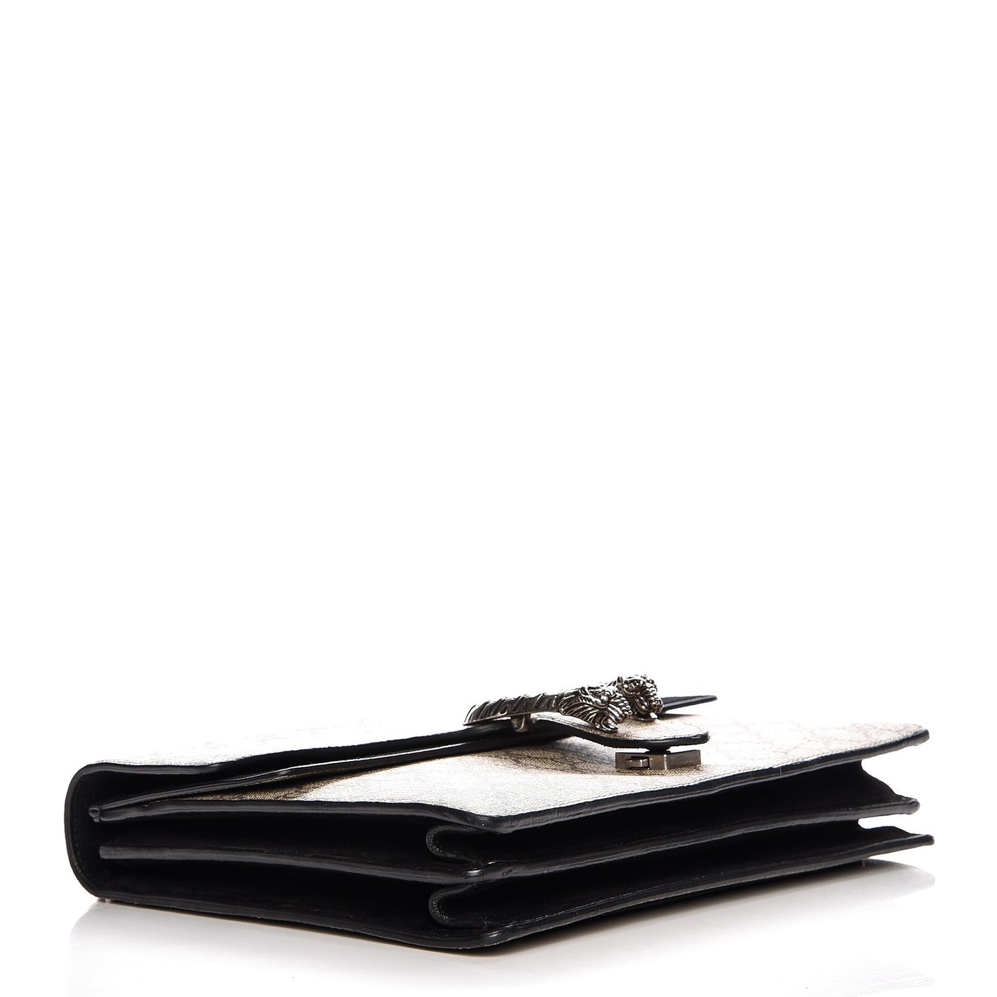 GG Supreme Monogram Medium Dionysus Shoulder Bag Black