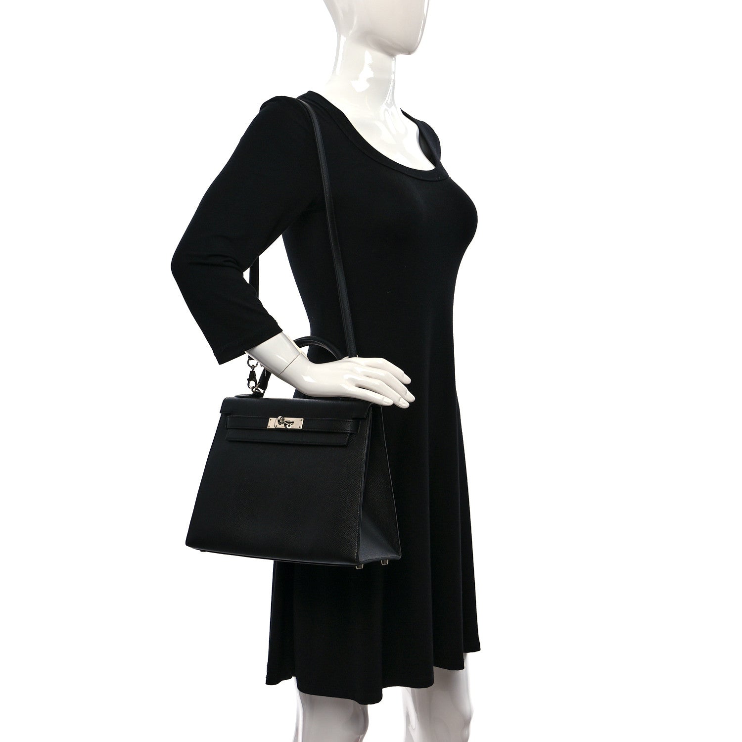 Hermes Epsom Kelly Sellier 28 Black 2 of 13