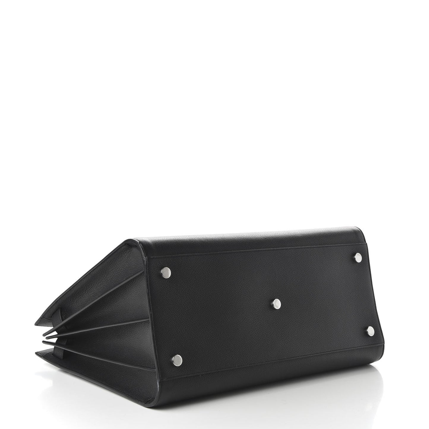 Grained Calfskin Large Sac De Jour Carryall Black