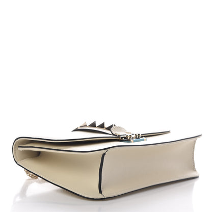 Valentino Garavani Vitello Medium Glam Lock Rockstud Flap Light Ivory 4 of 12