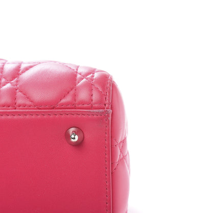 Christian Dior Lambskin Cannage Medium Lady Dior Fuchsia 11 of 18
