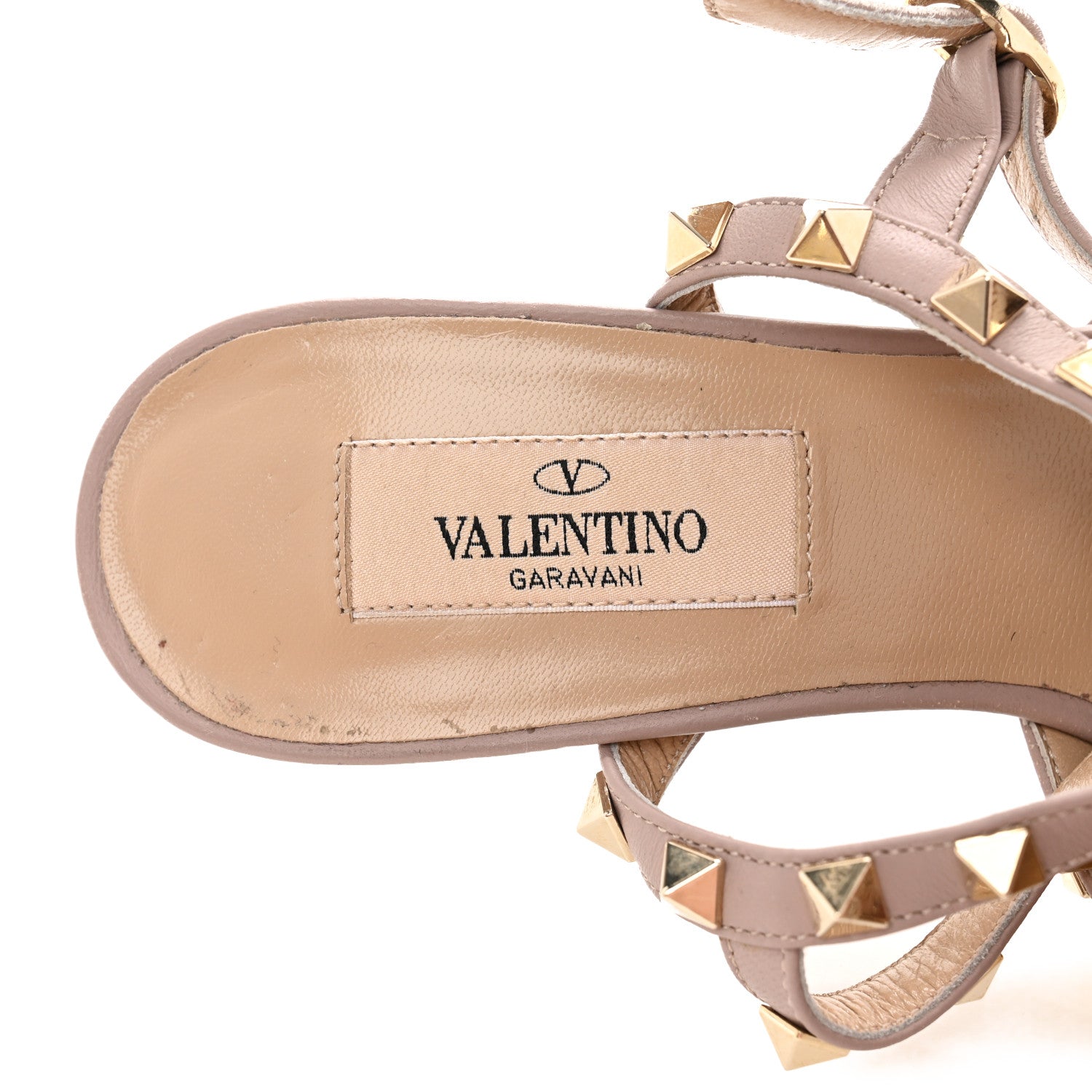 Valentino Garavani Patent Nappa Rockstud Ankle Strap 65mm Pumps 36.5 Light Ivory Poudre 8 of 8