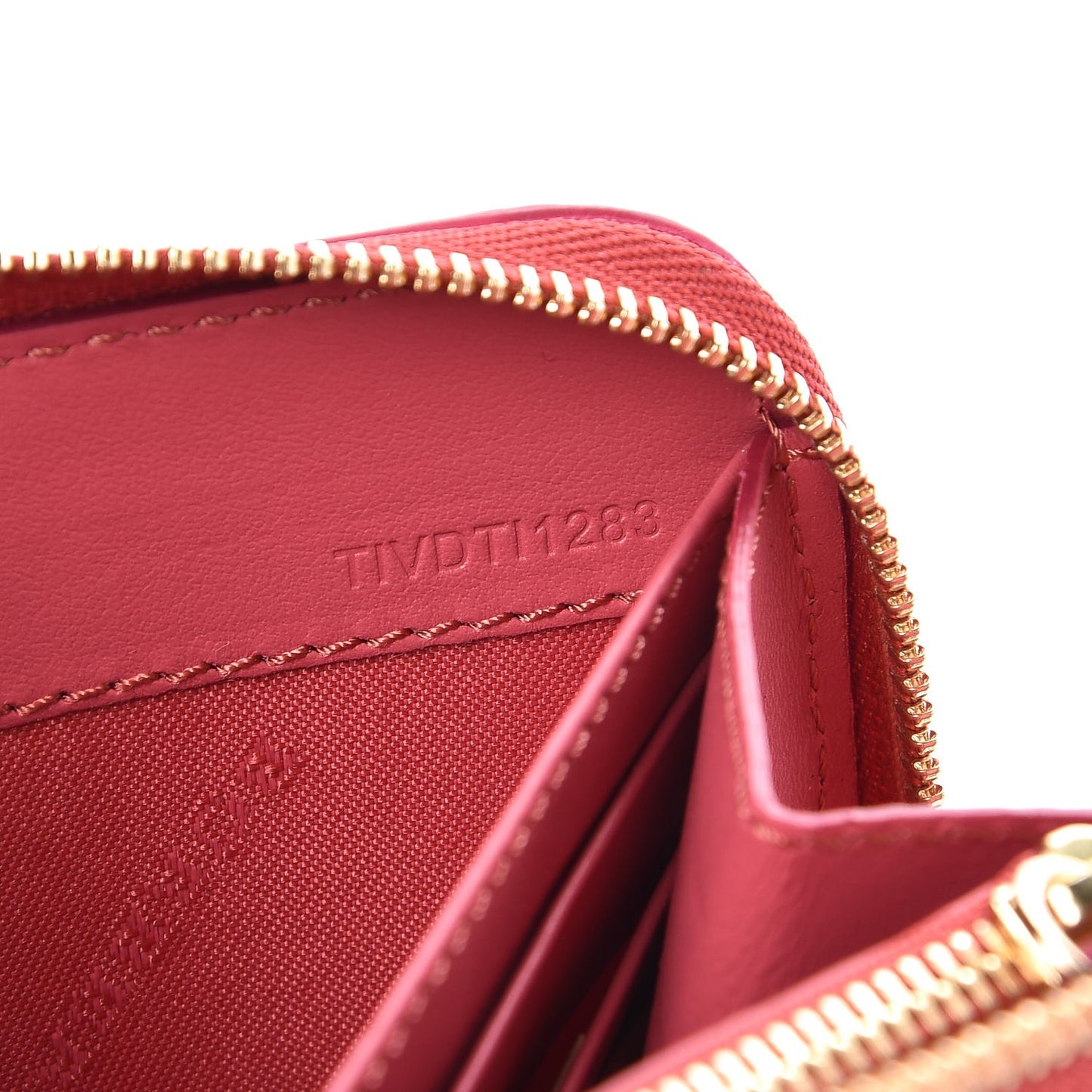 Haymarket Check Floral Print Zip Around Wallet Plum Pink Pewter Blue