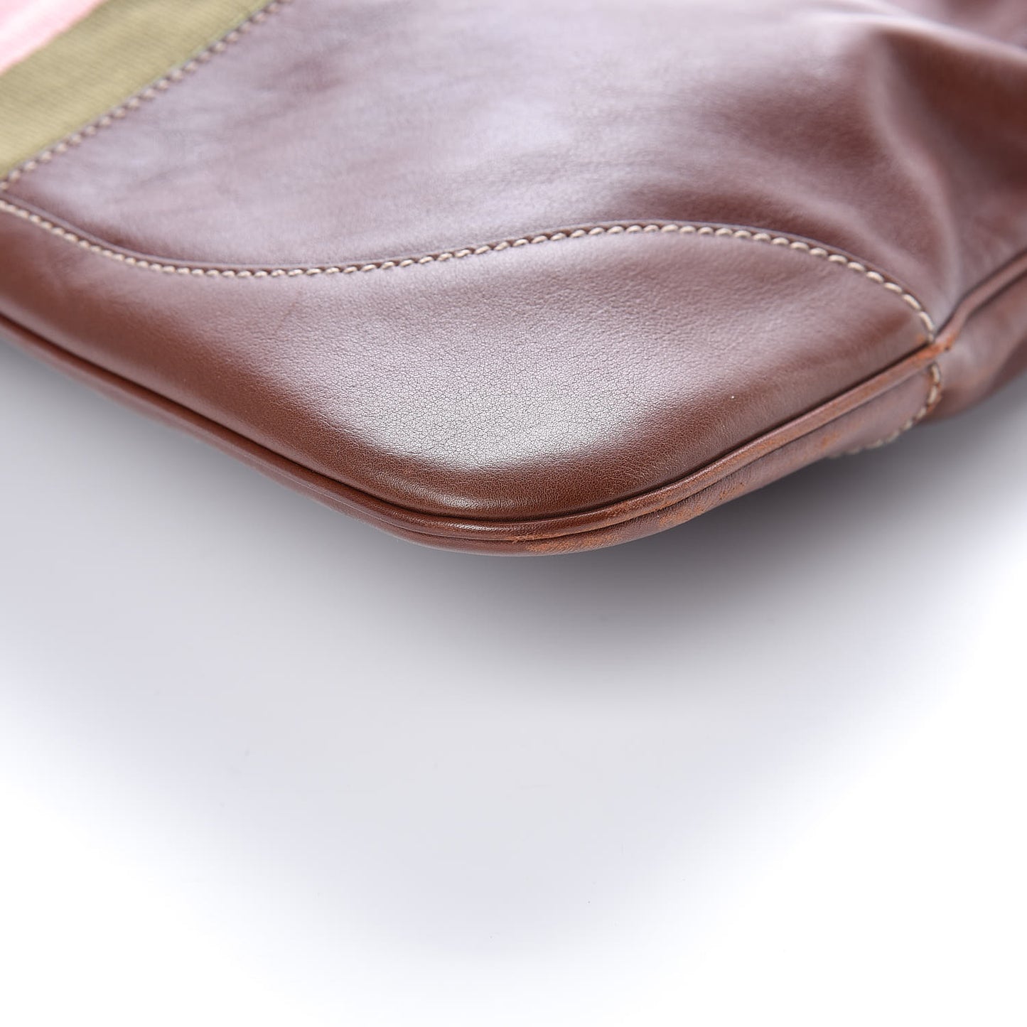 Calfskin Web Medium Jackie O Bouvier Hobo Brown