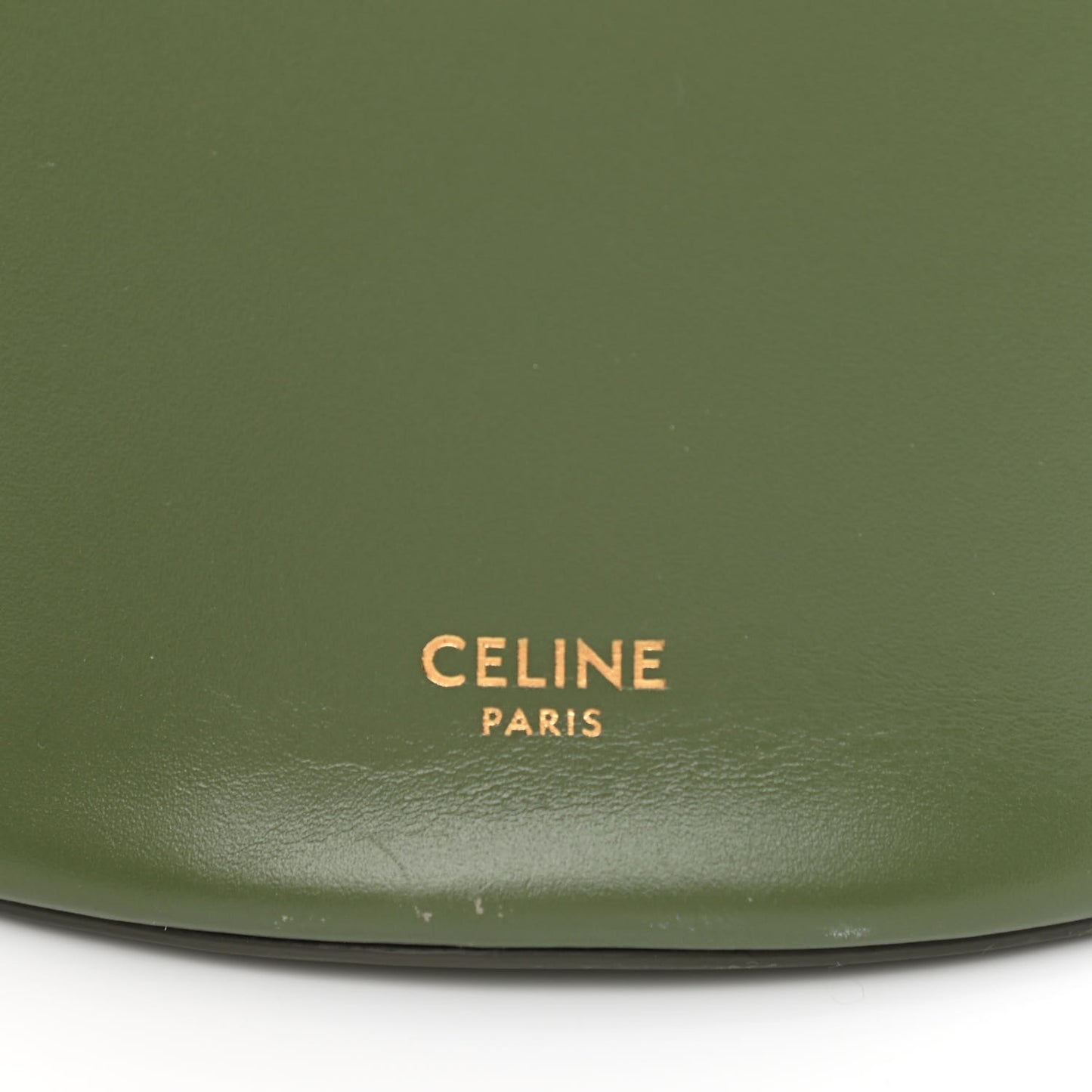 Calfskin Crecy Bucket Bag Green