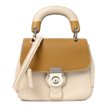 Burberry Trench Calfskin Small DK88 Top Handle Bag Limestome Ochre Yellow 1 of 10